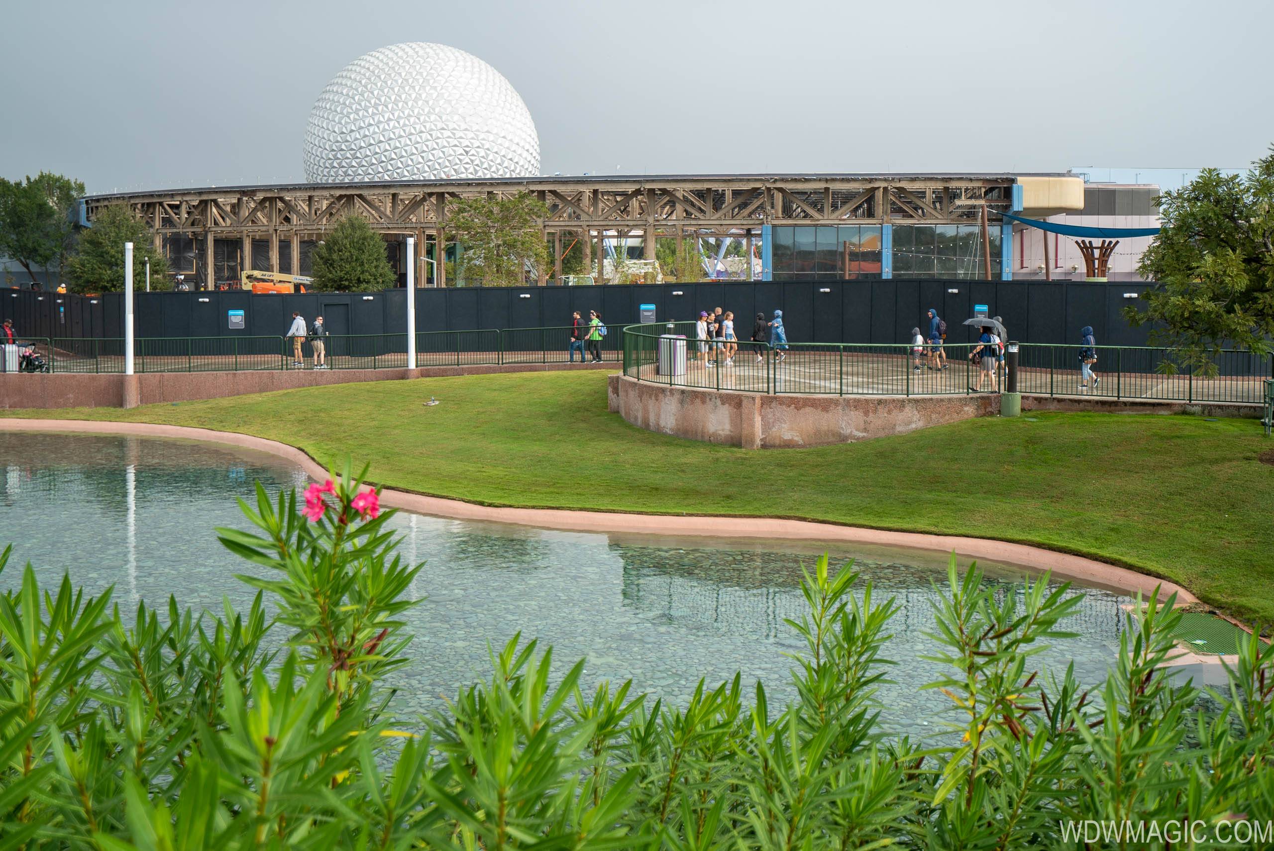 PHOTOS - Innoventions West stripped to steel supports in Epcot's Future World