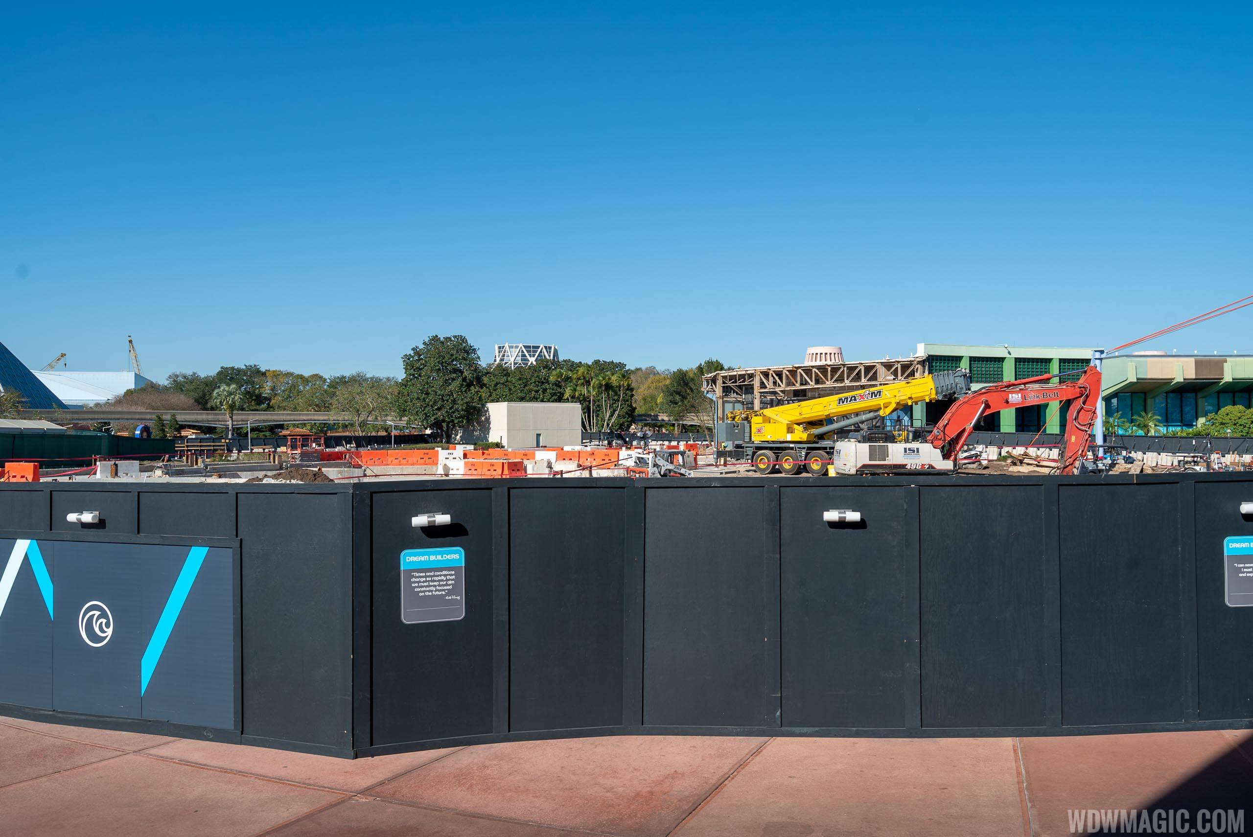 PHOTOS - Communicore West building south of the breezeway now completely removed at Epcot