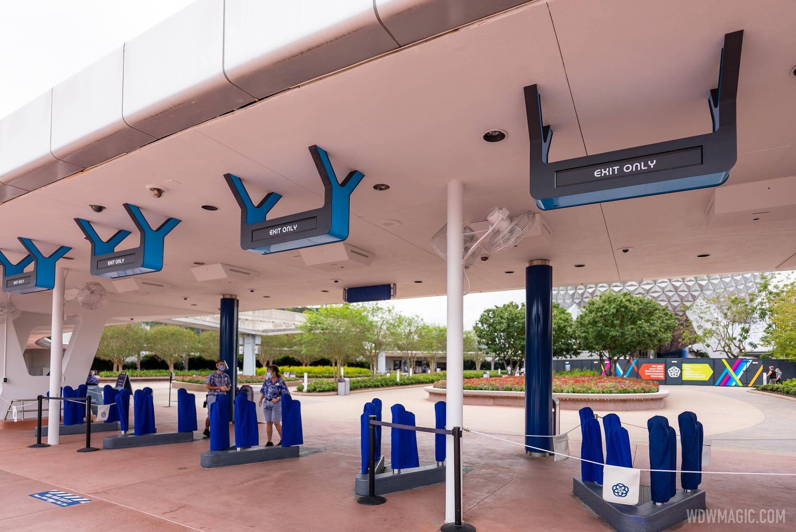 PHOTOS - More of EPCOT's new signage and blue accents