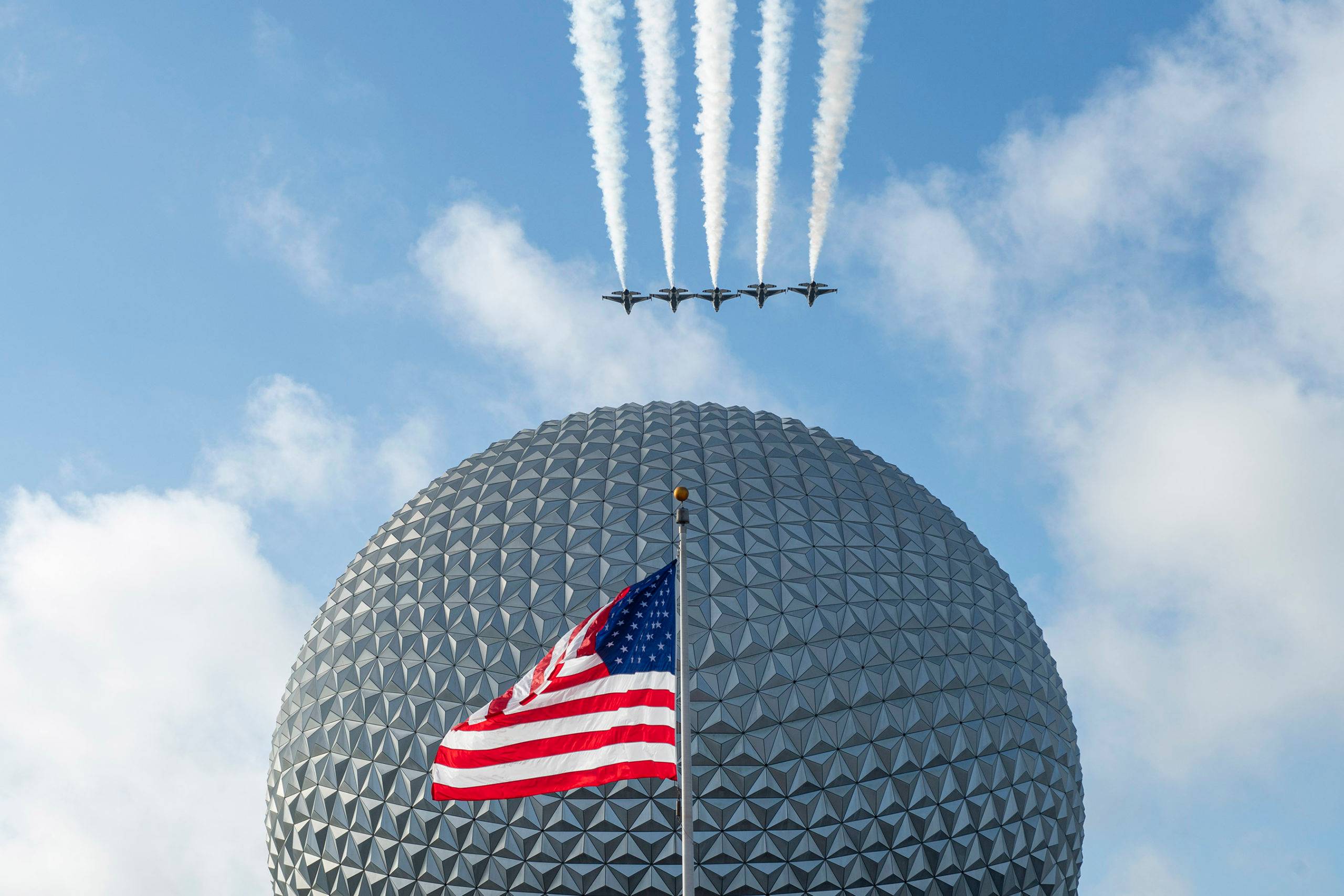 U.S. Air Force Thunderbirds will fly over Magic Kingdom and EPCOT
