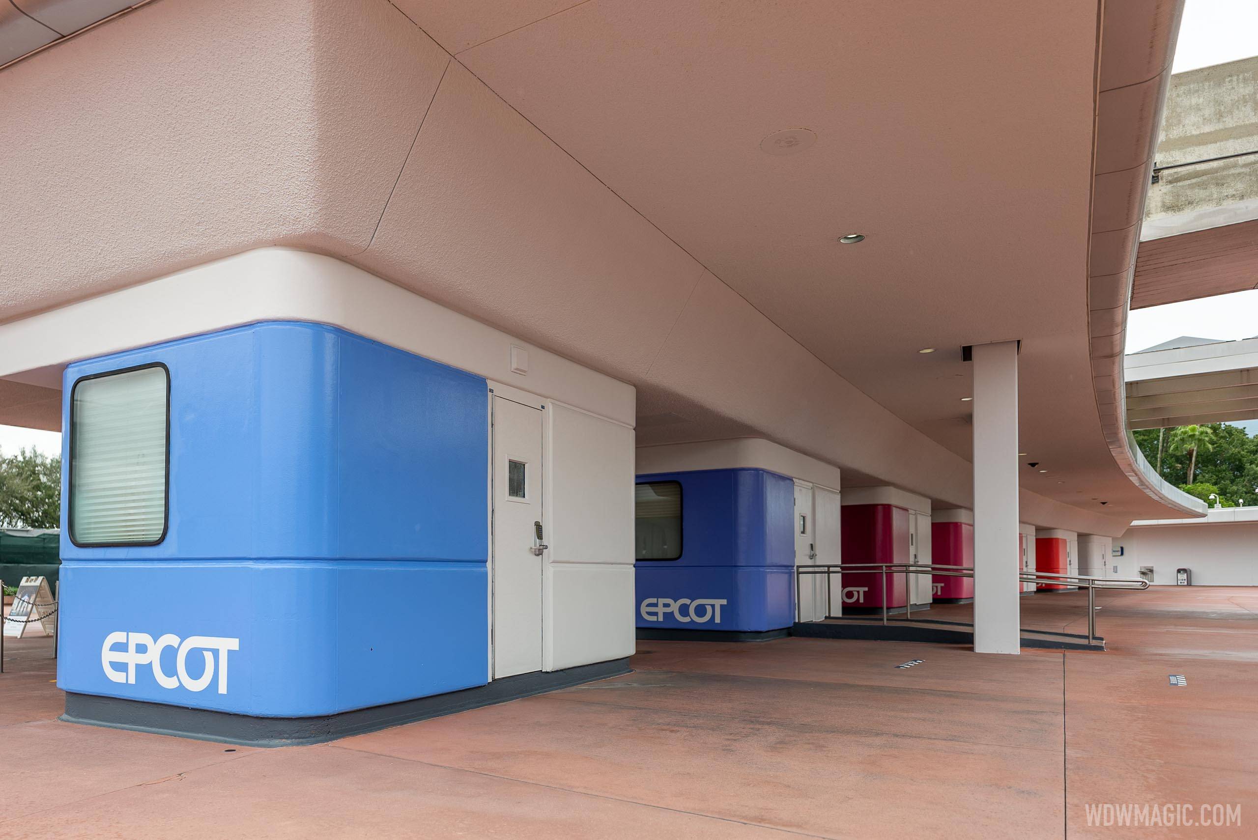PHOTOS - EPCOT logos added to the main entrance ticket booths