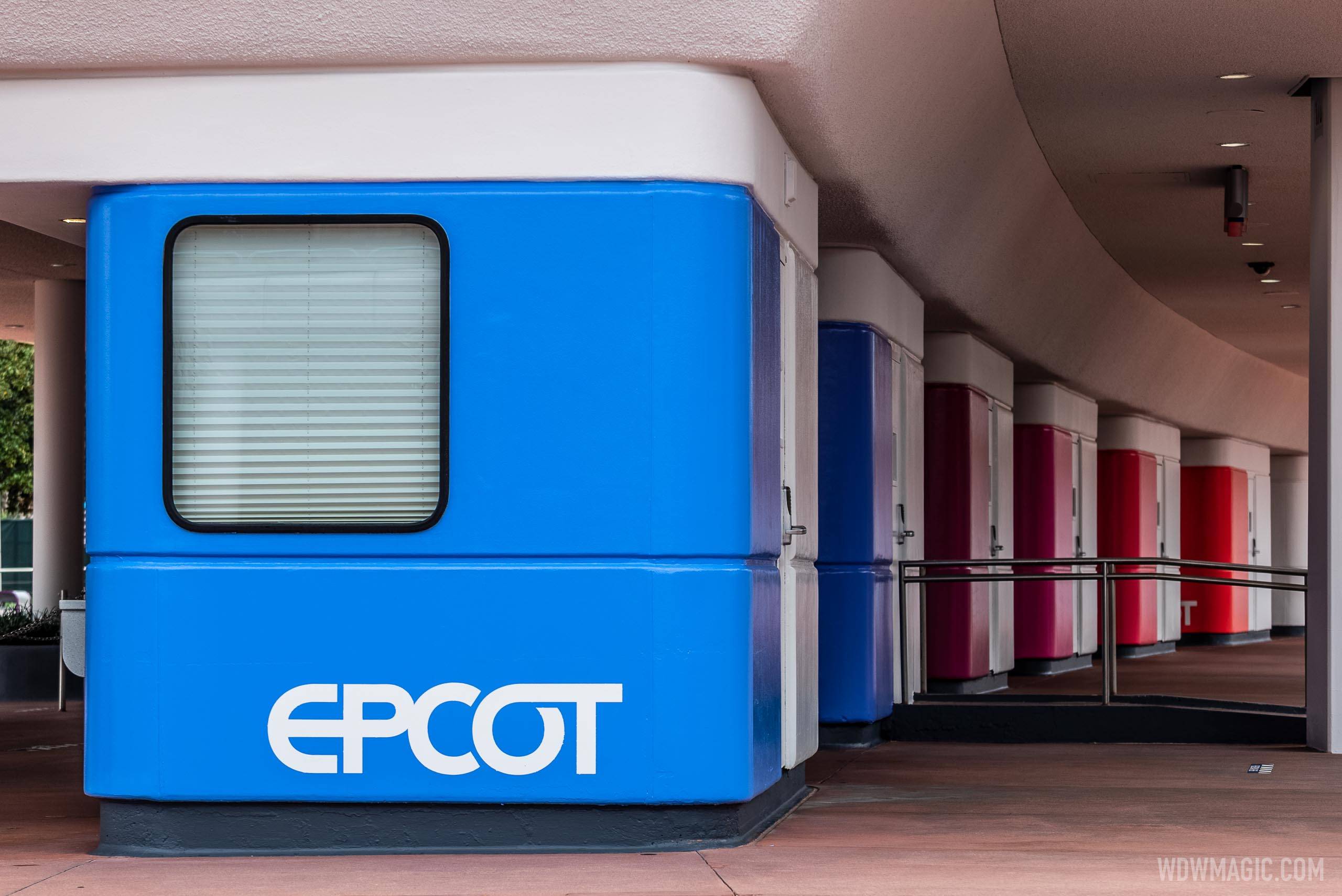 EPCOT logo added to ticket booths