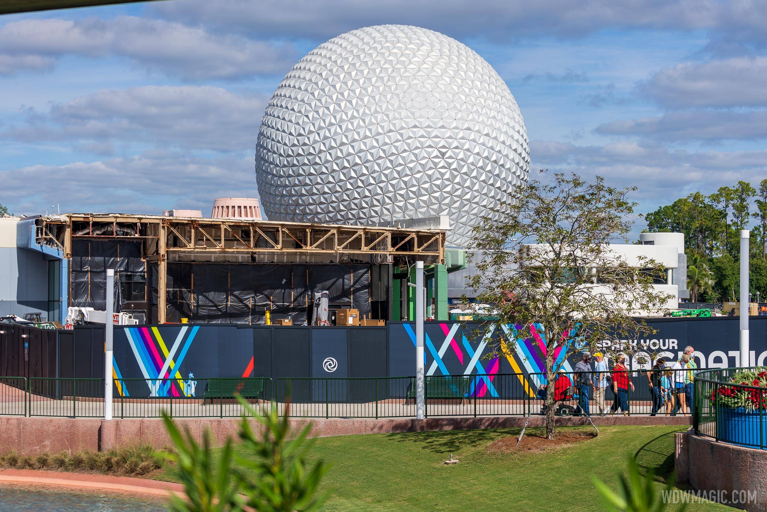 EPCOT Future World West and East demolition - December 3 2020