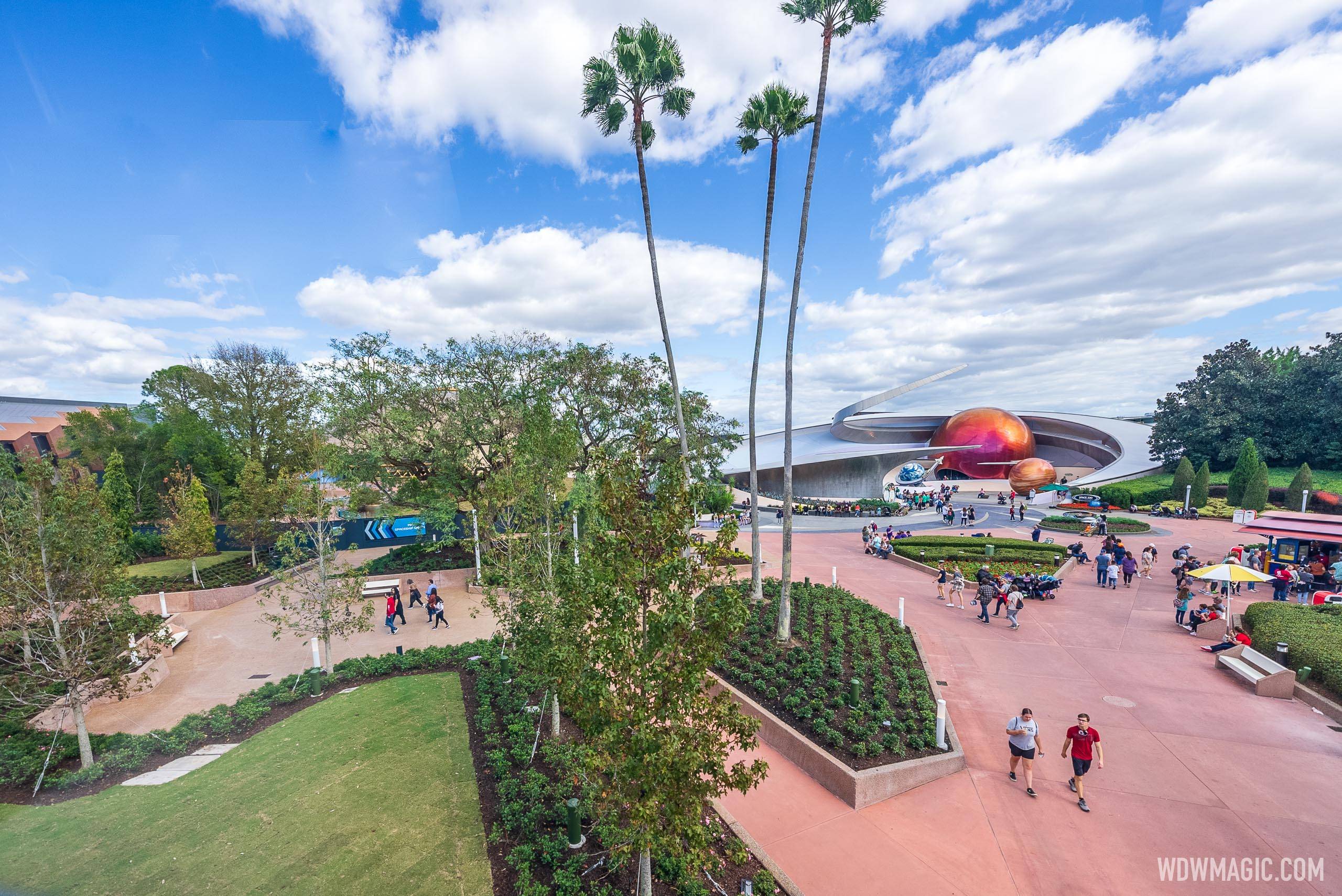 World Discovery walkways between Mission Space and Guardians of the Galaxy Cosmic Rewind