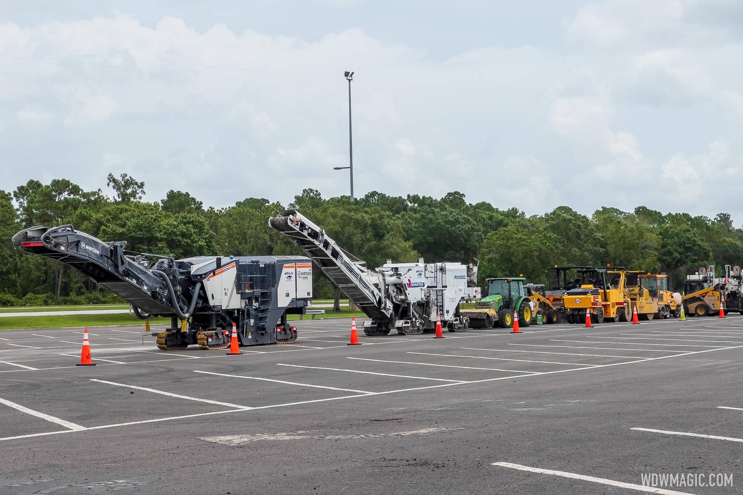 EPCOT parking lot resurfacing and upgrades - August 2022