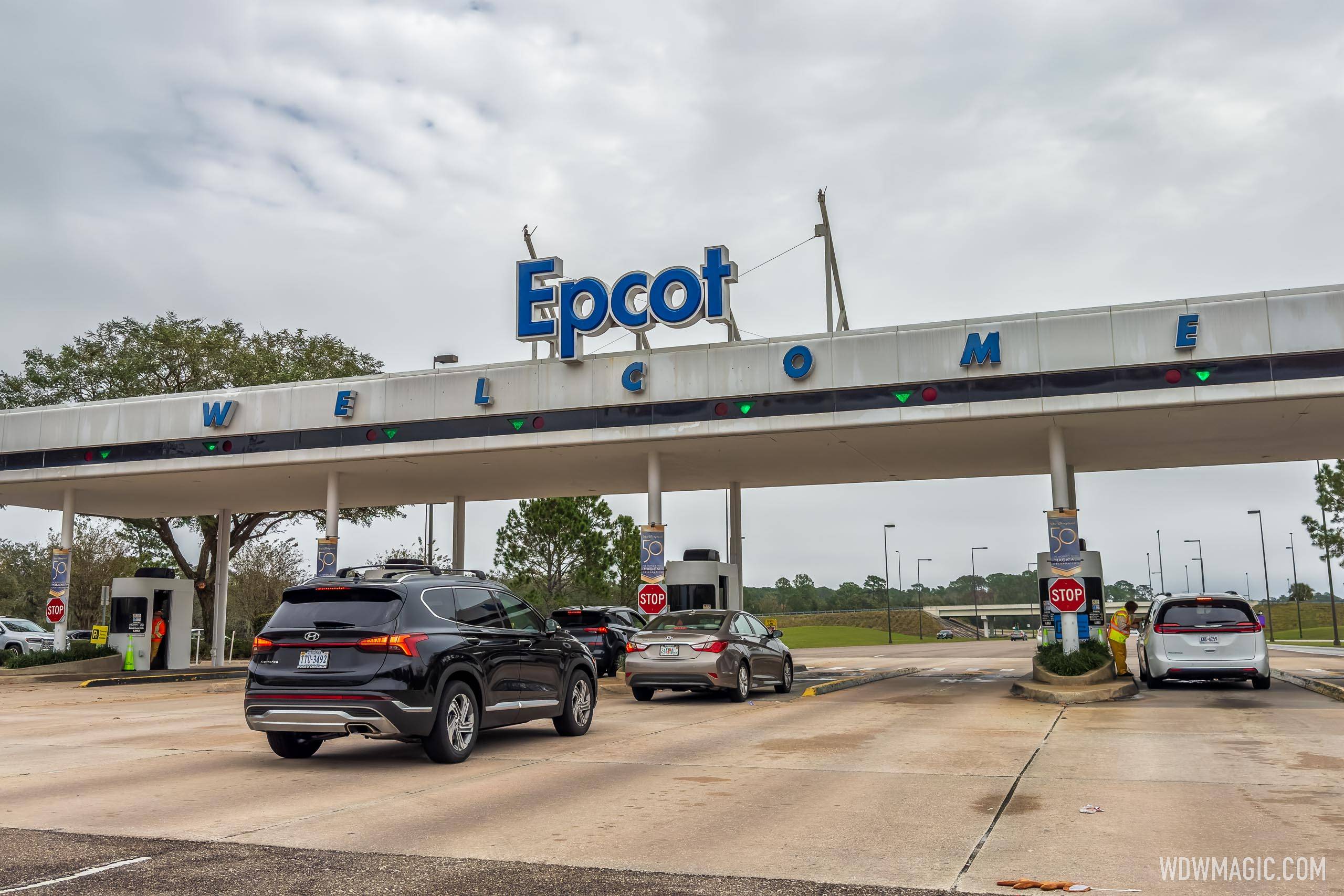 EPCOT Parking Plaza canopy removed - November 2022