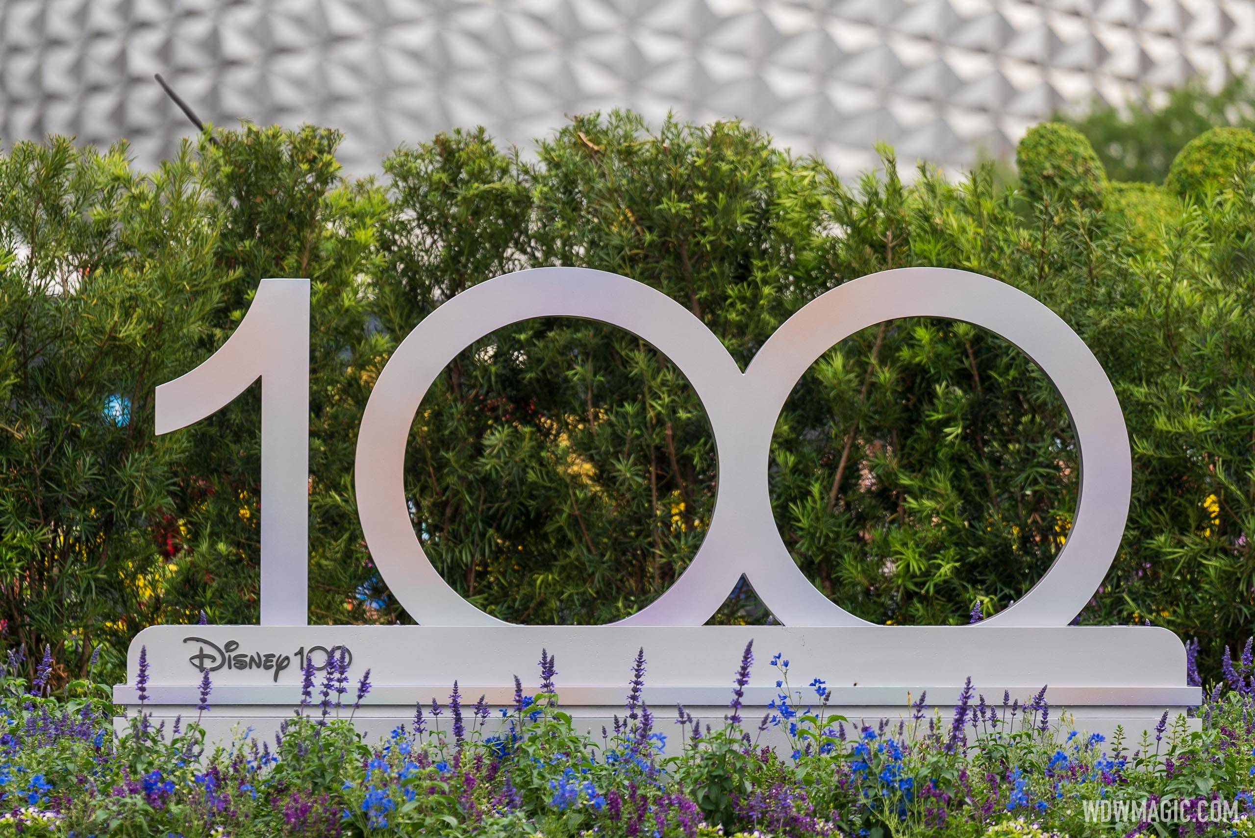 Disney100 display at EPCOT