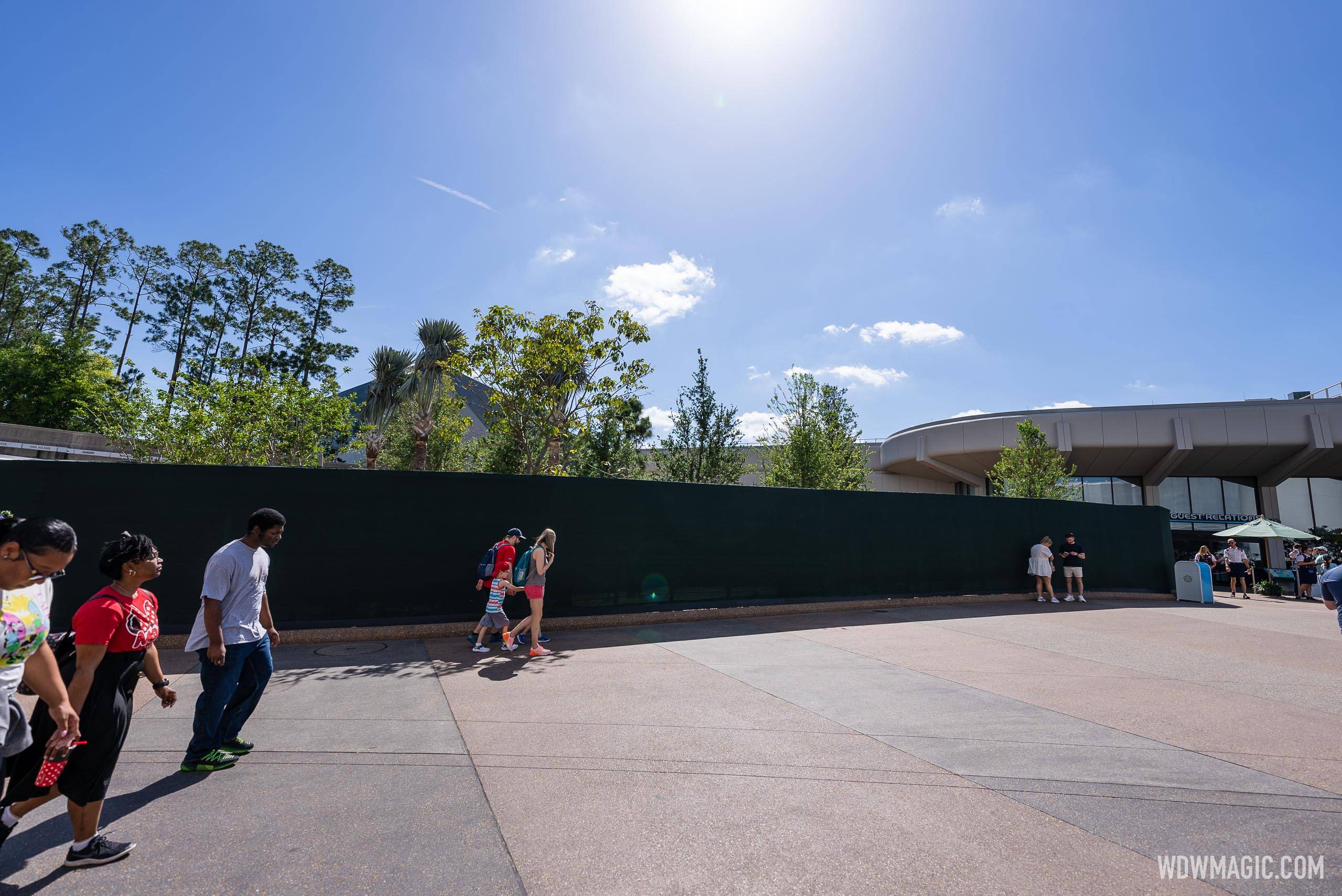 New Landscaping near EPCOT guest relations