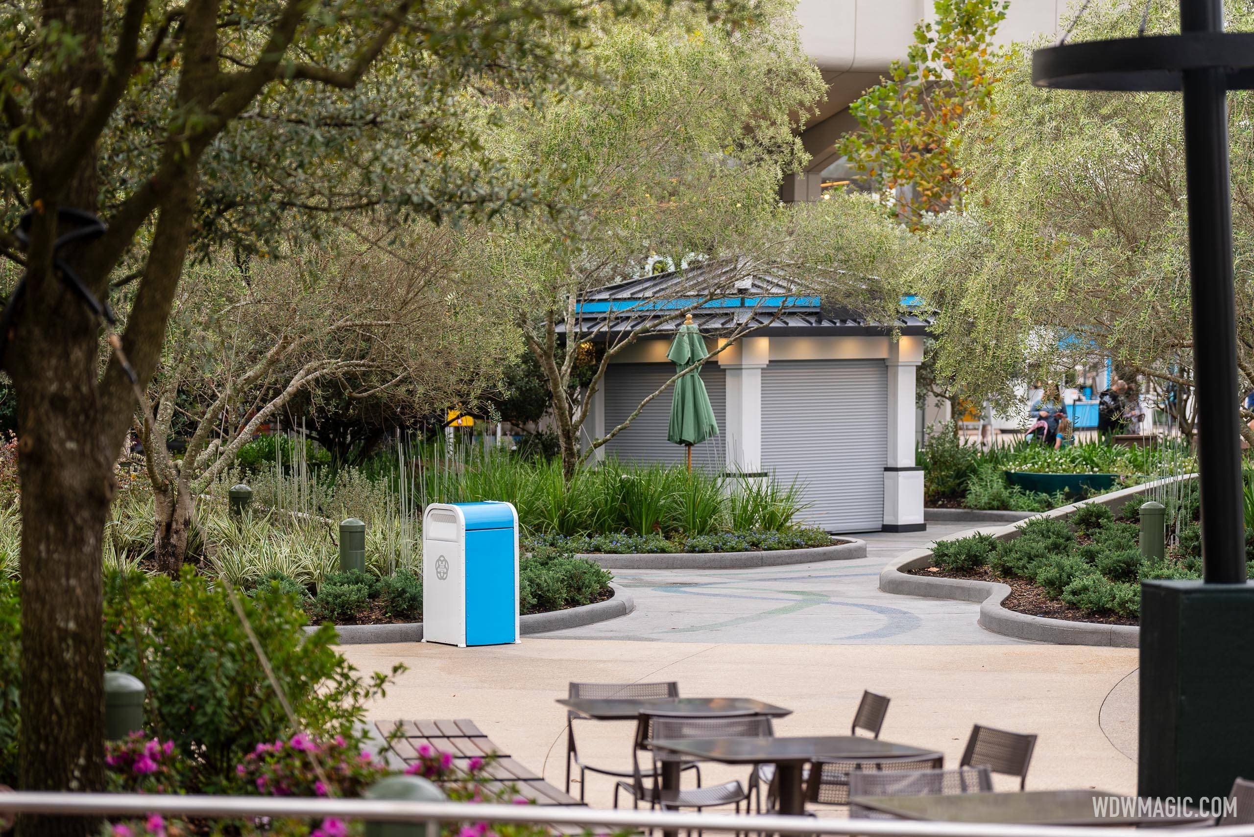 Merchandise kiosks arrive in the new World Celebration Gardens at EPCOT