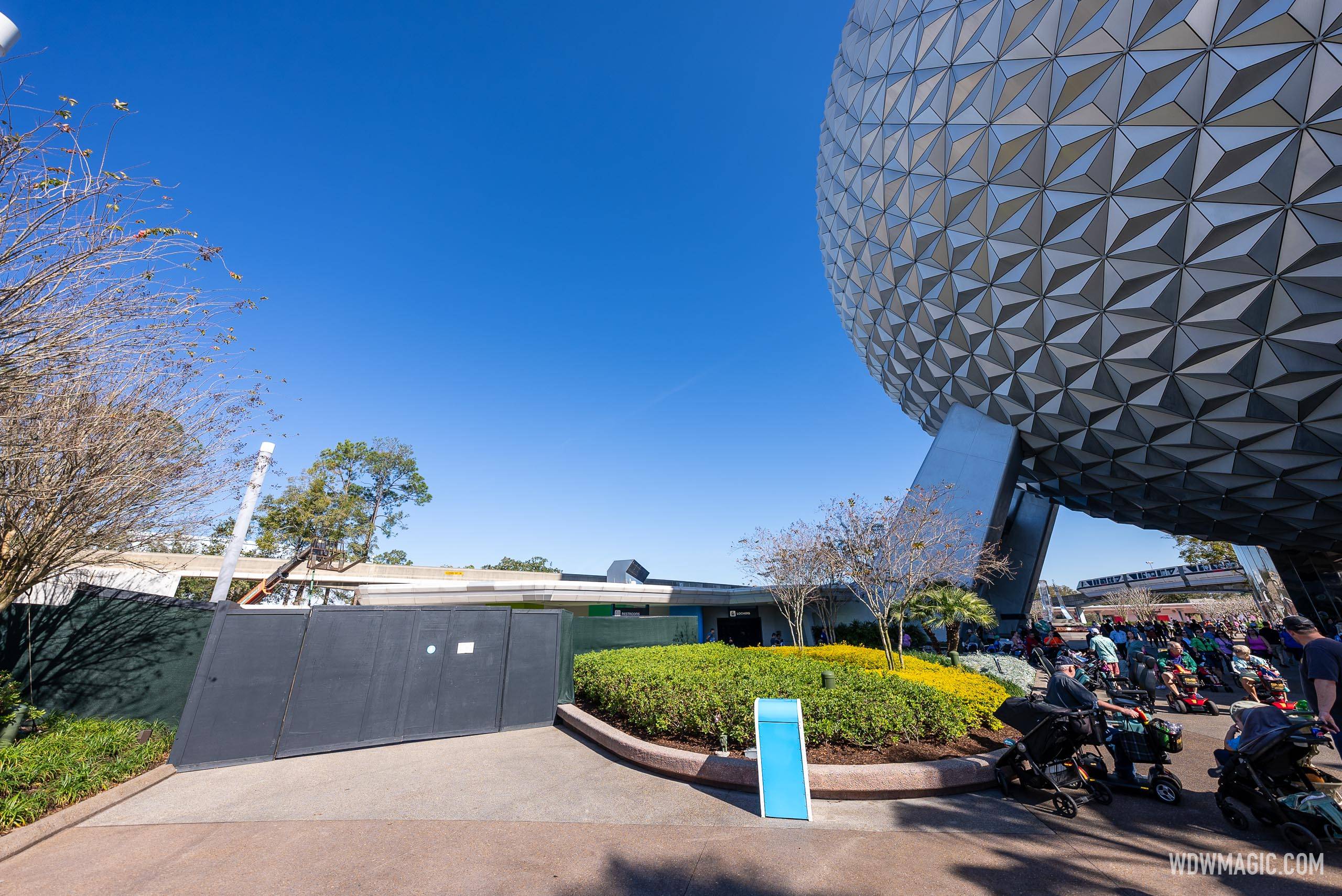 New backstage gate at former EPCOT Future World bypass