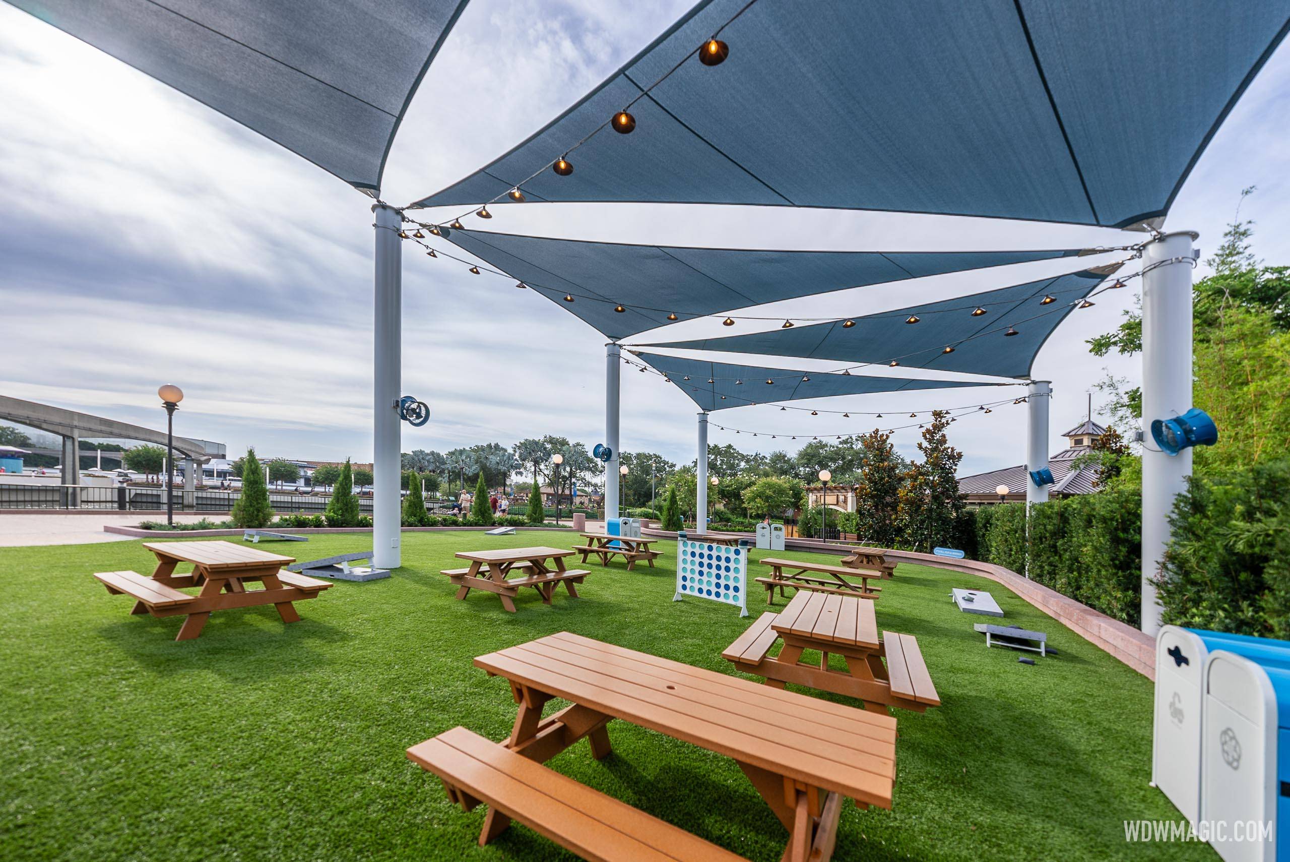 EPCOT's Rose Walk Flex Space Shade Canopy