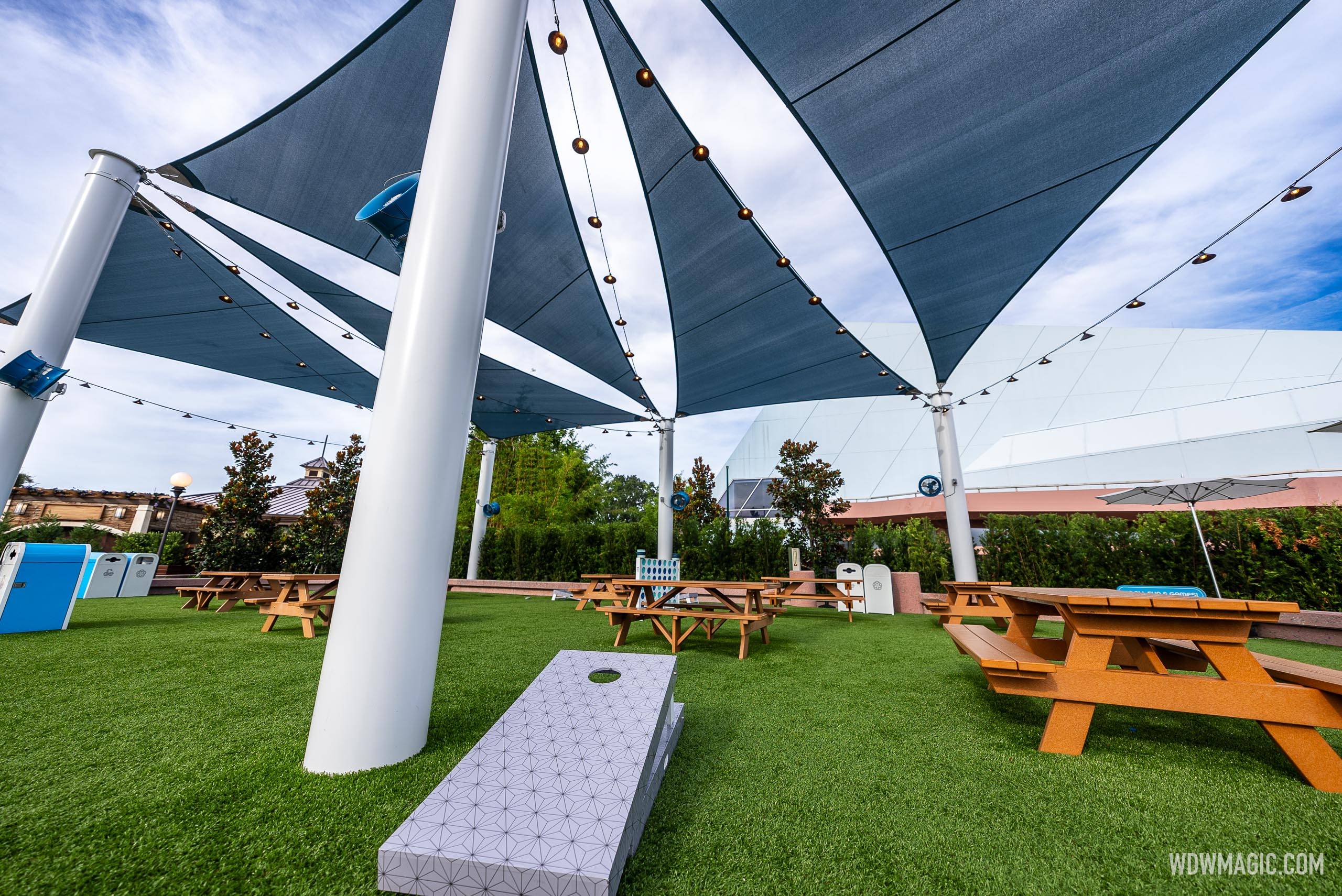 EPCOT's Rose Walk Flex Space Shade Canopy