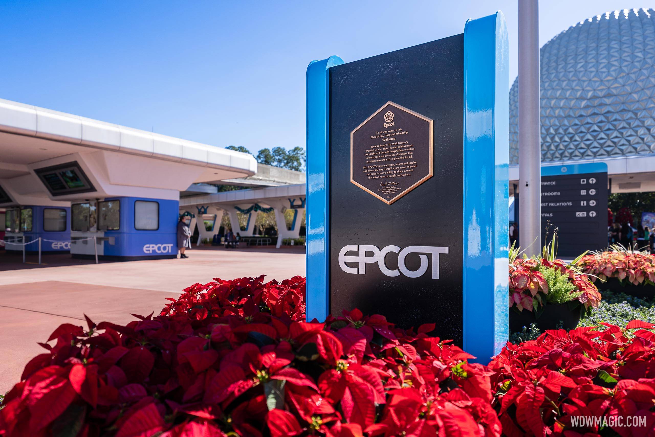 EPCOT Dedication Plaque 2024