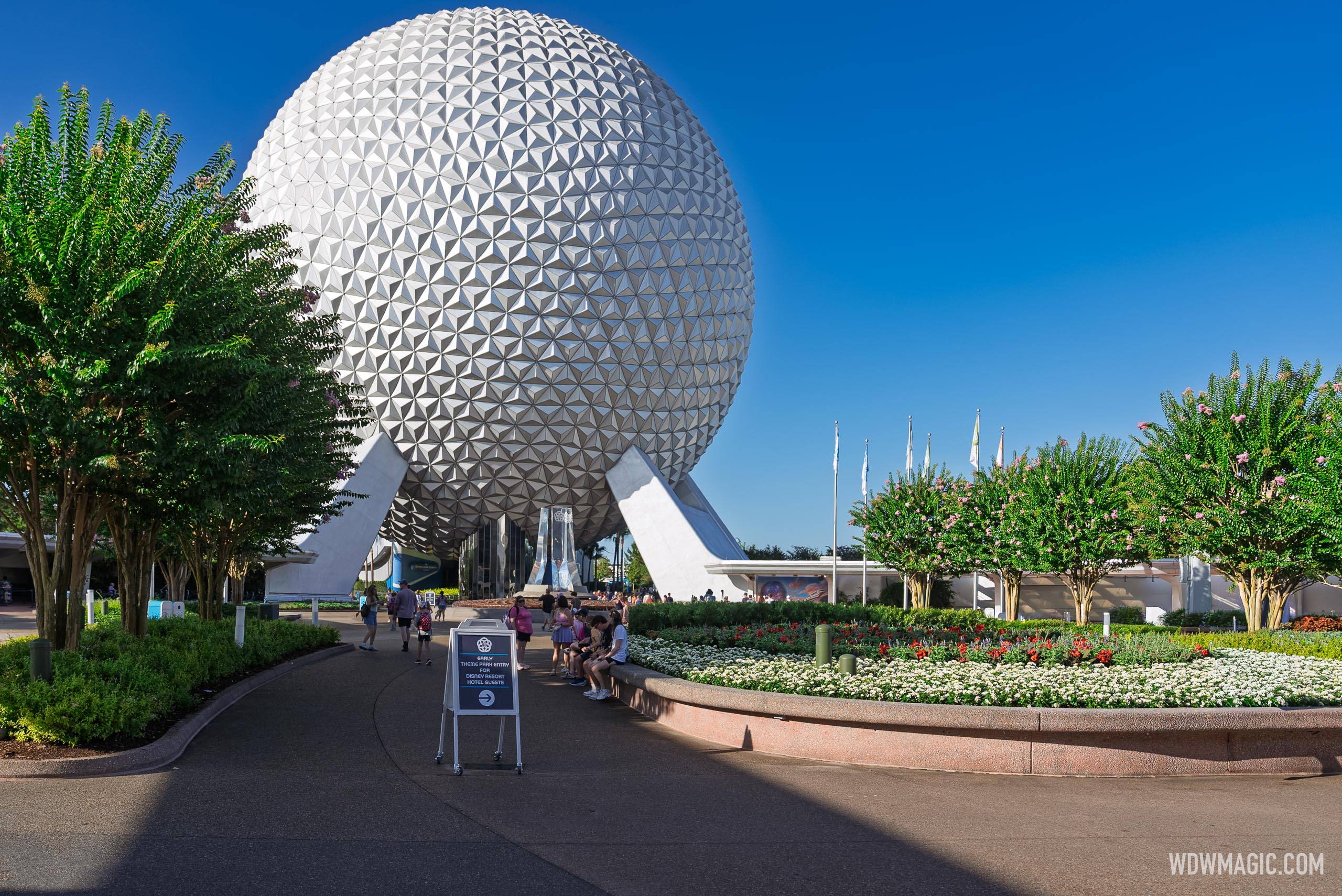 EPCOT Main Entrance Landscaping Update — June 2026