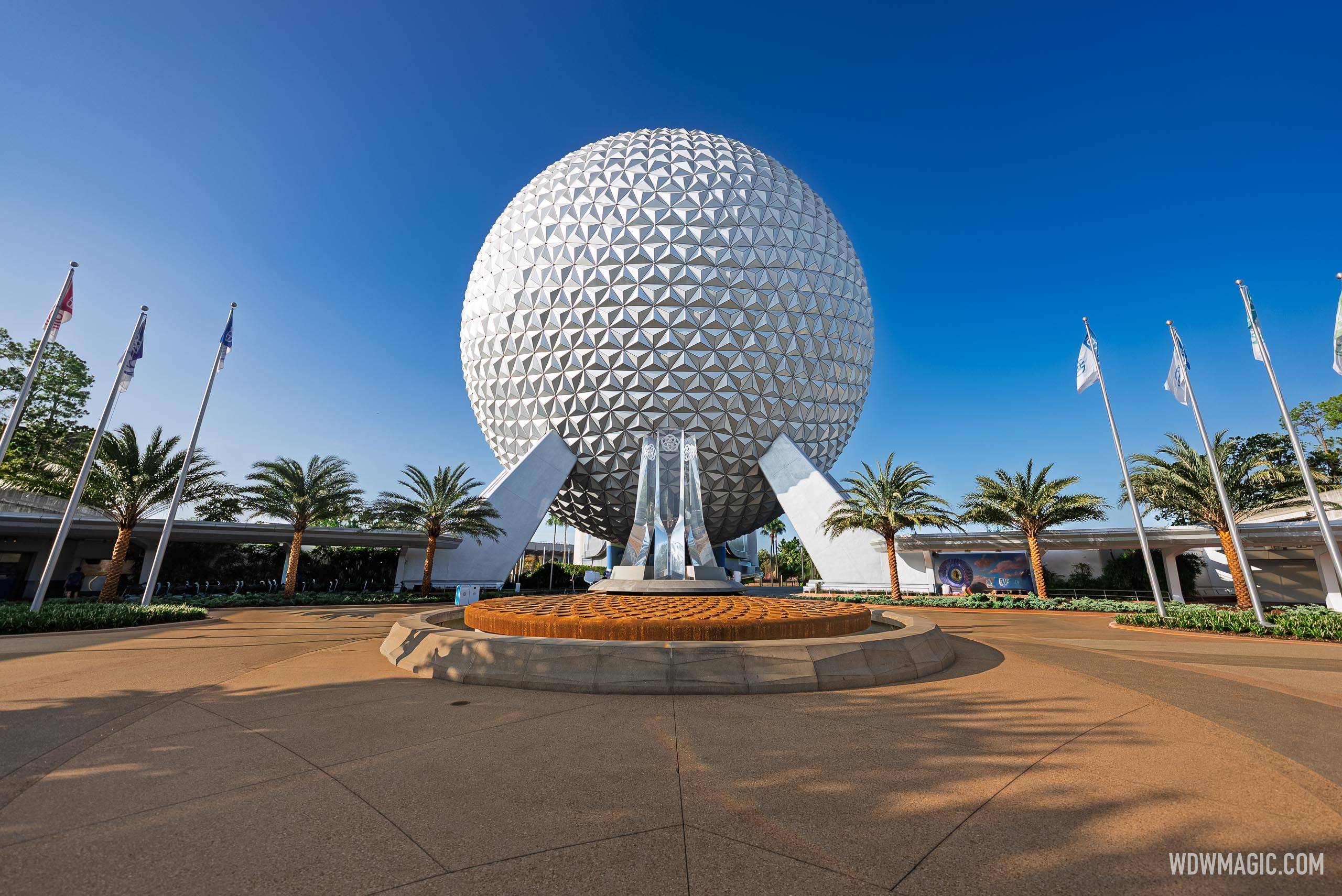 Spaceship Earth's New Palm Trees - Summer 2026