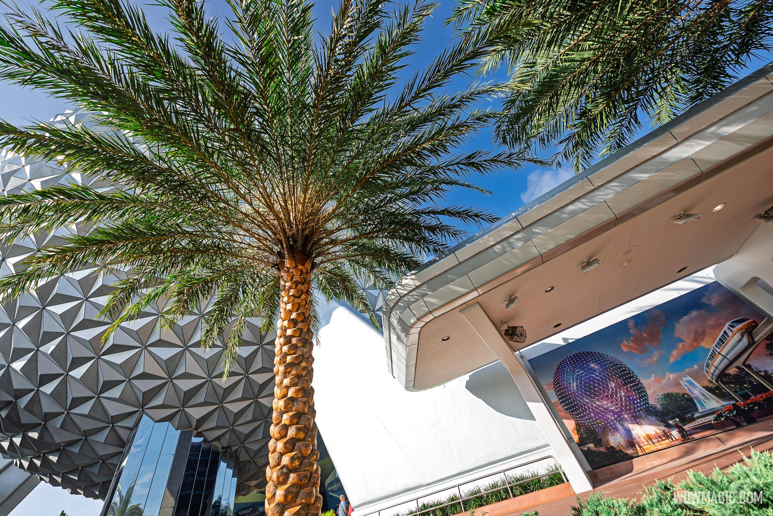Spaceship Earth's New Palm Trees - Summer 2026