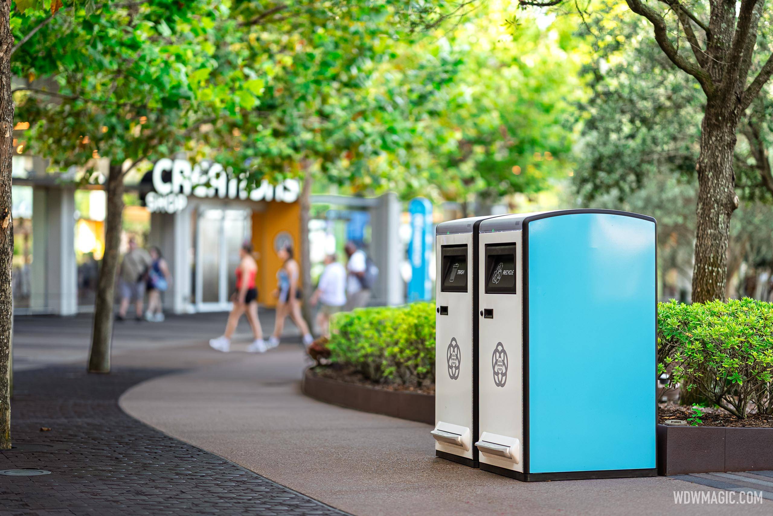 EPCOT's New Solar-Powered Trash Cans