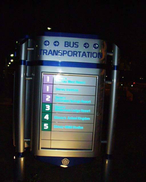 New Epcot parking lot signs