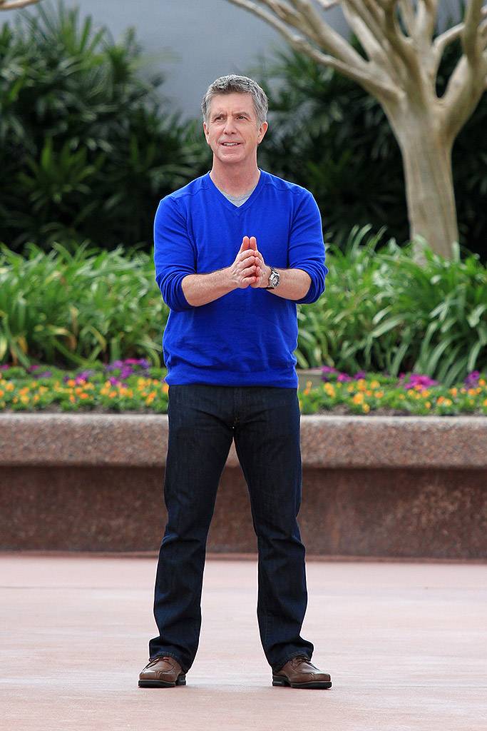 Tom Bergeron filming America's Funniest Home Videos at Epcot
