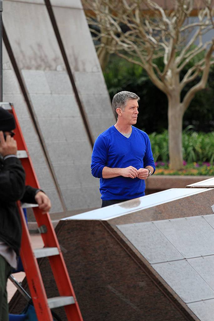 Tom Bergeron filming America's Funniest Home Videos at Epcot