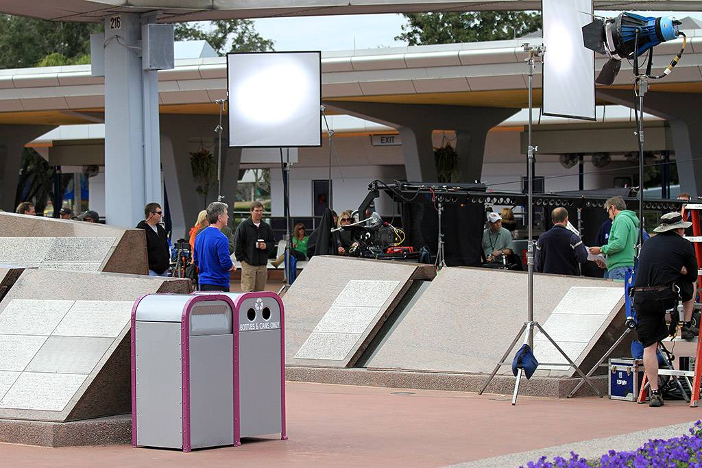 Tom Bergeron filming America's Funniest Home Videos at Epcot today (photos)