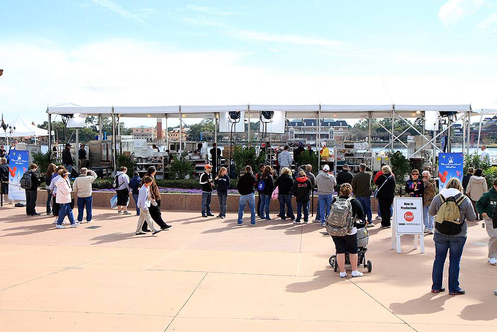 Food Network - Dinner Impossible taping at Epcot today (photos)