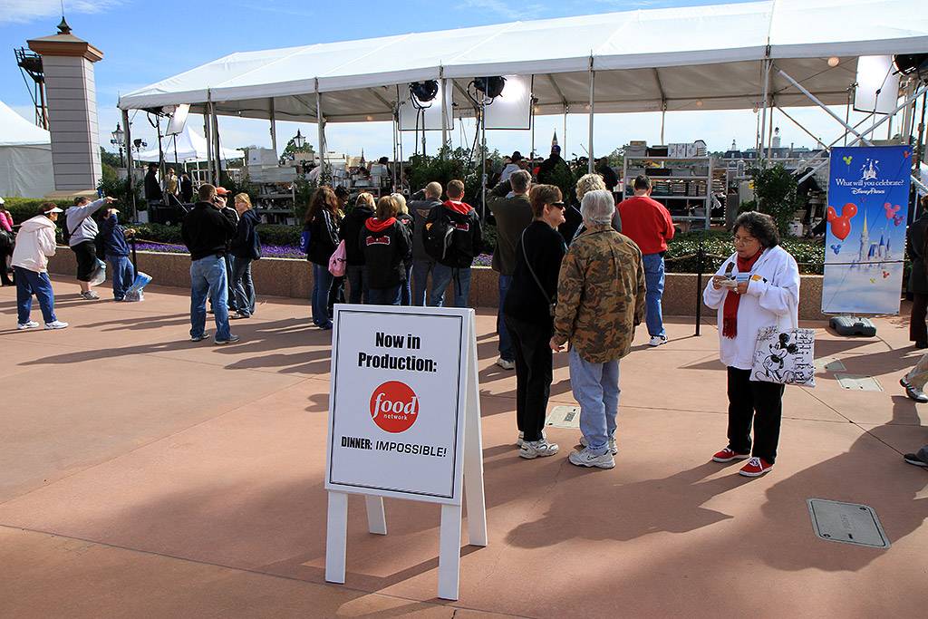Food Network - Dinner Impossible taping at Epcot today (photos)