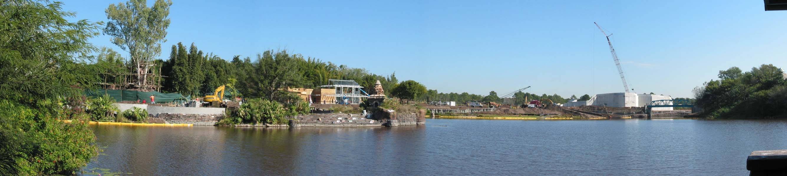 Expedition Everest panoramic construction update