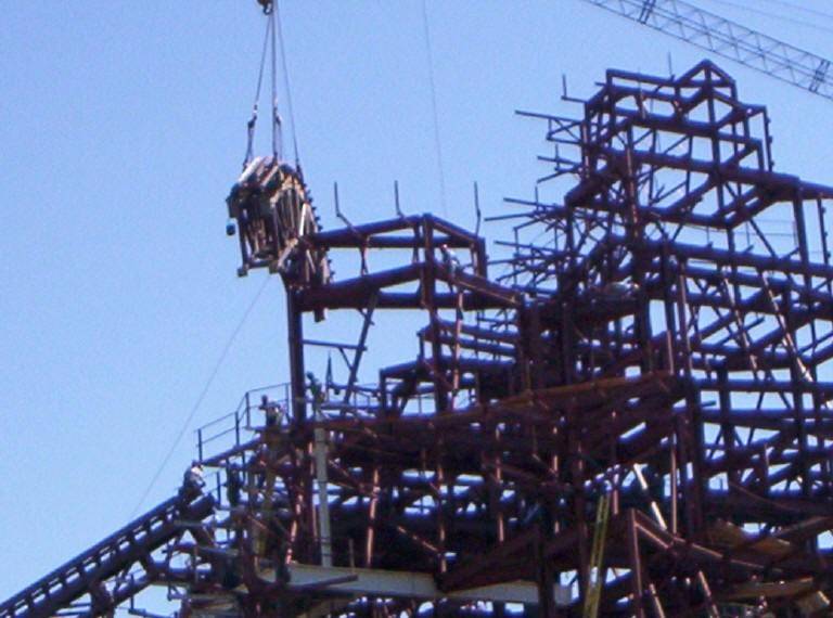 Expedition Everest lift hill topped off