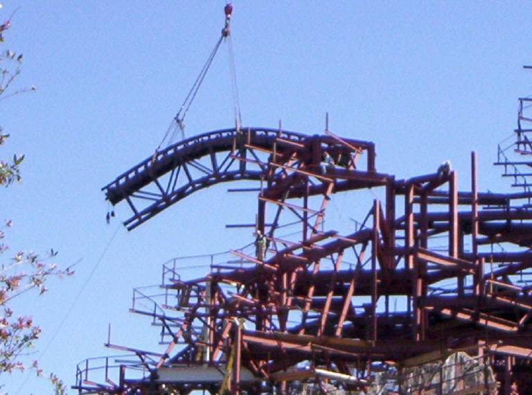 Expedition Everest lift hill topped off