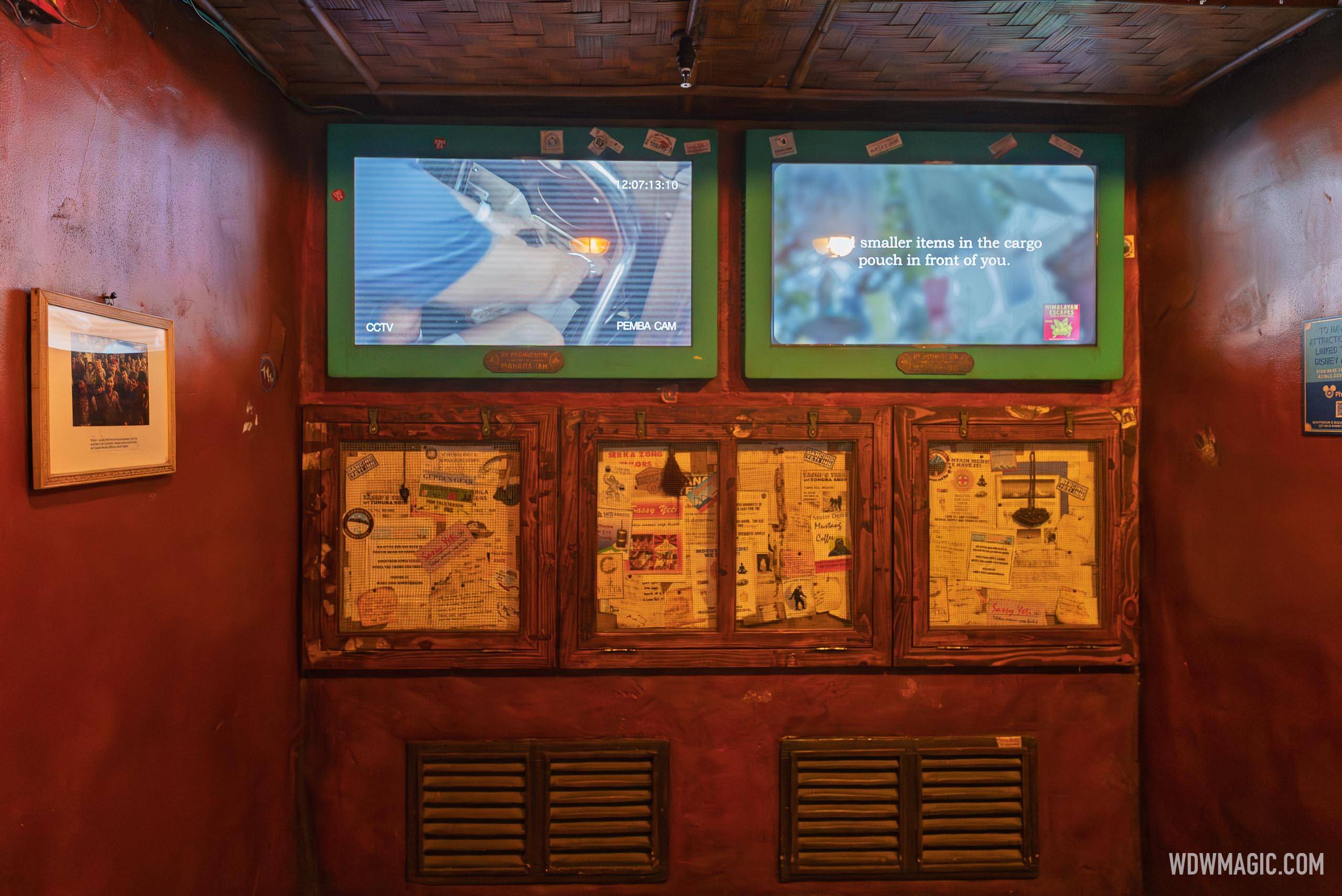 New Pre-Boarding Video Screens at Expedition Everest