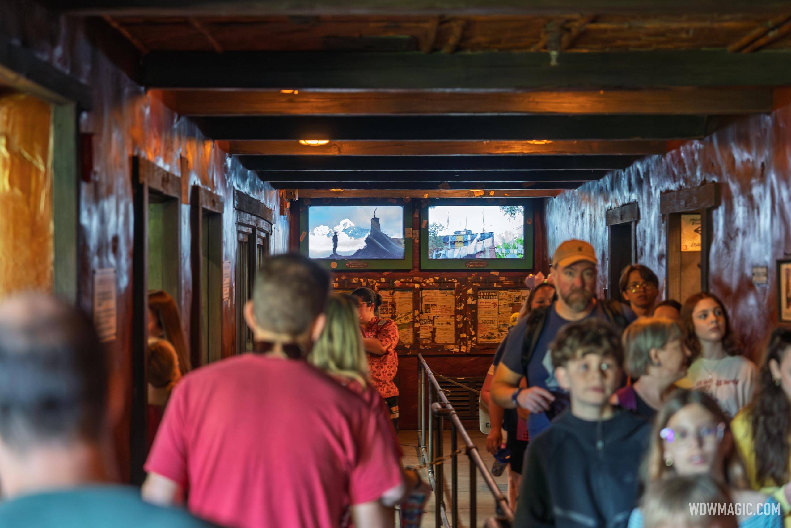 New Pre-Boarding Video Screens at Expedition Everest