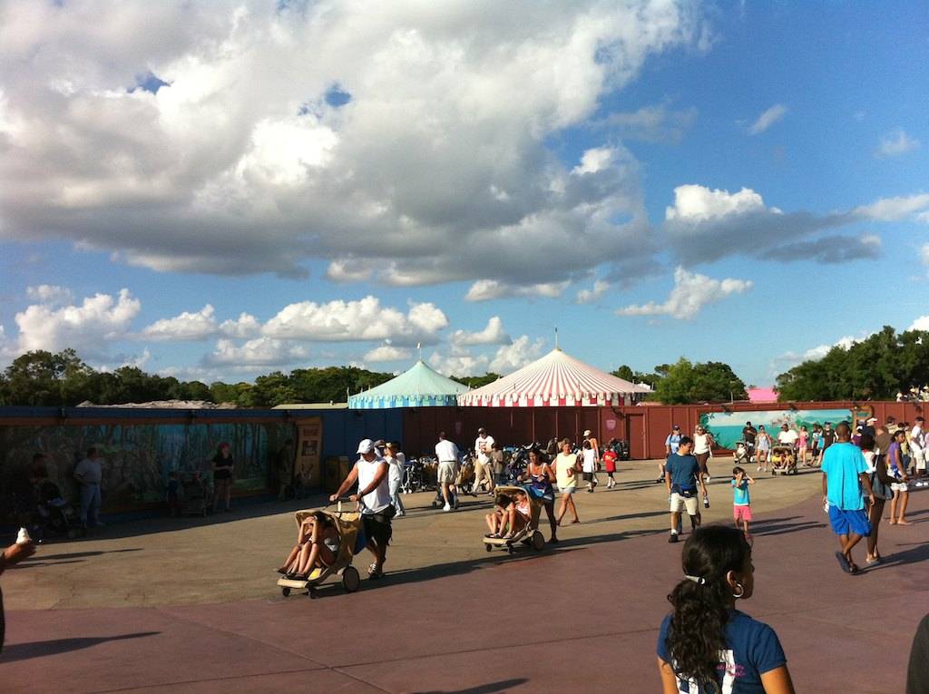 Fantasyland expansion area now completely cleared of trees and berm