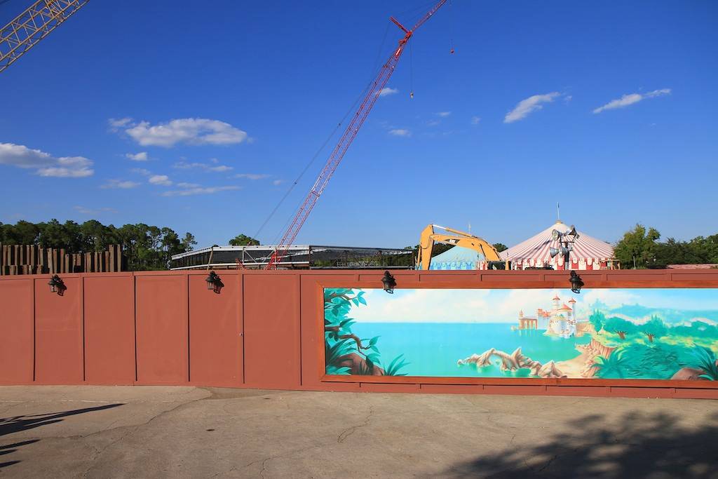 A look at the Fantasyland construction from ground level