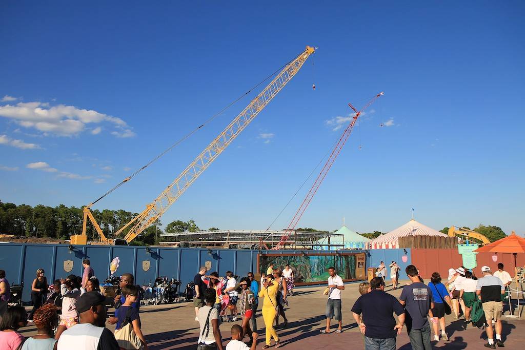 A look at the Fantasyland construction from ground level