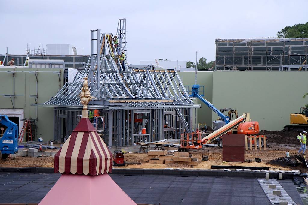 Beauty and the Beast area construction