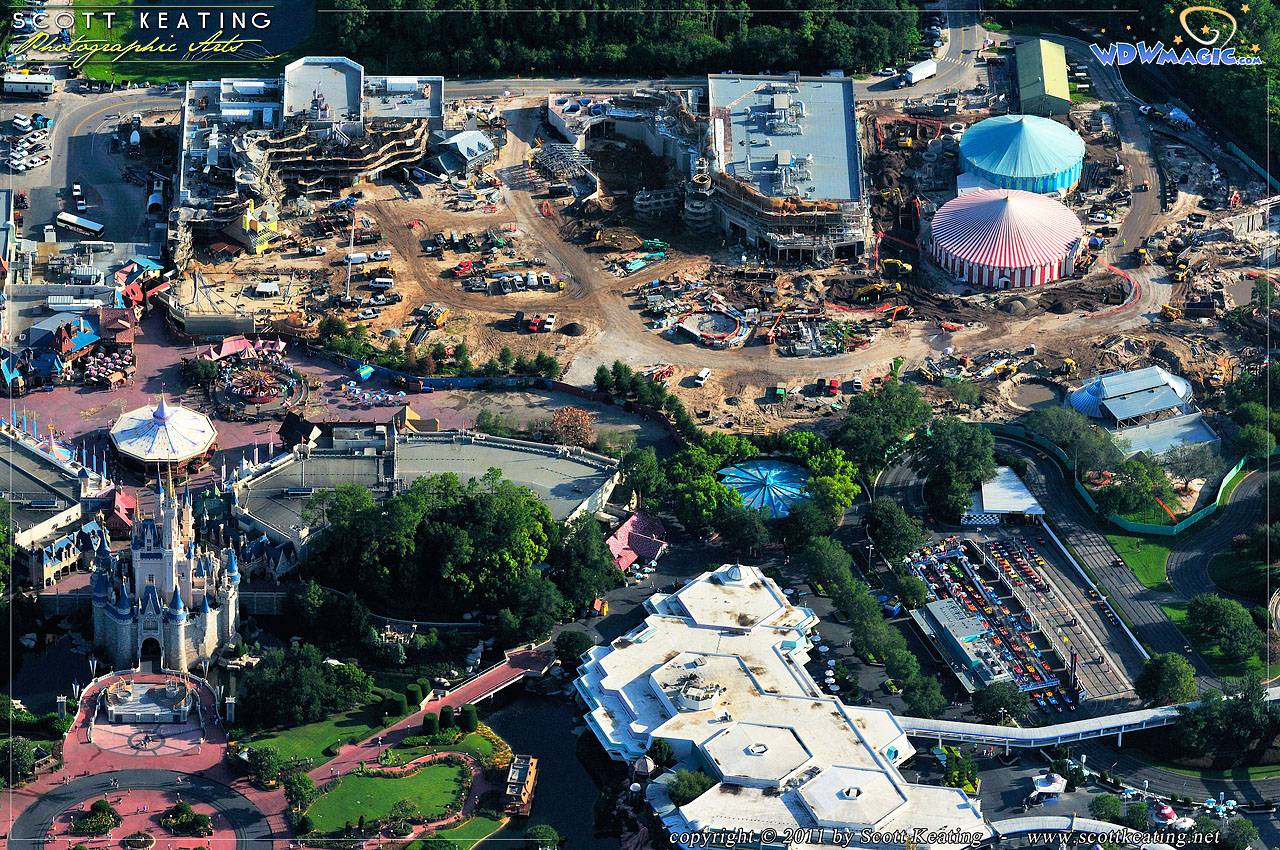PHOTO - New Fantasyland aerial view