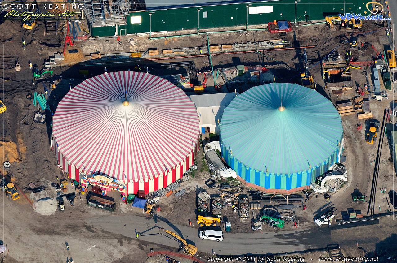 PHOTOS - Aerial views of the Fantasyland construction site