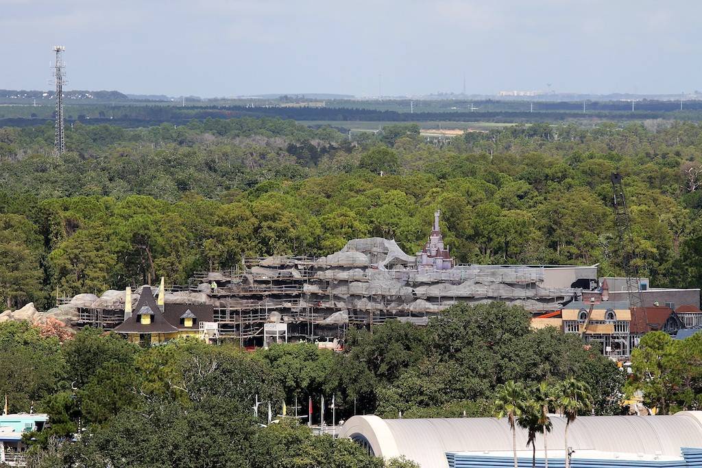 PHOTOS - Fantasyland construction from high up on the Contemporary Resort