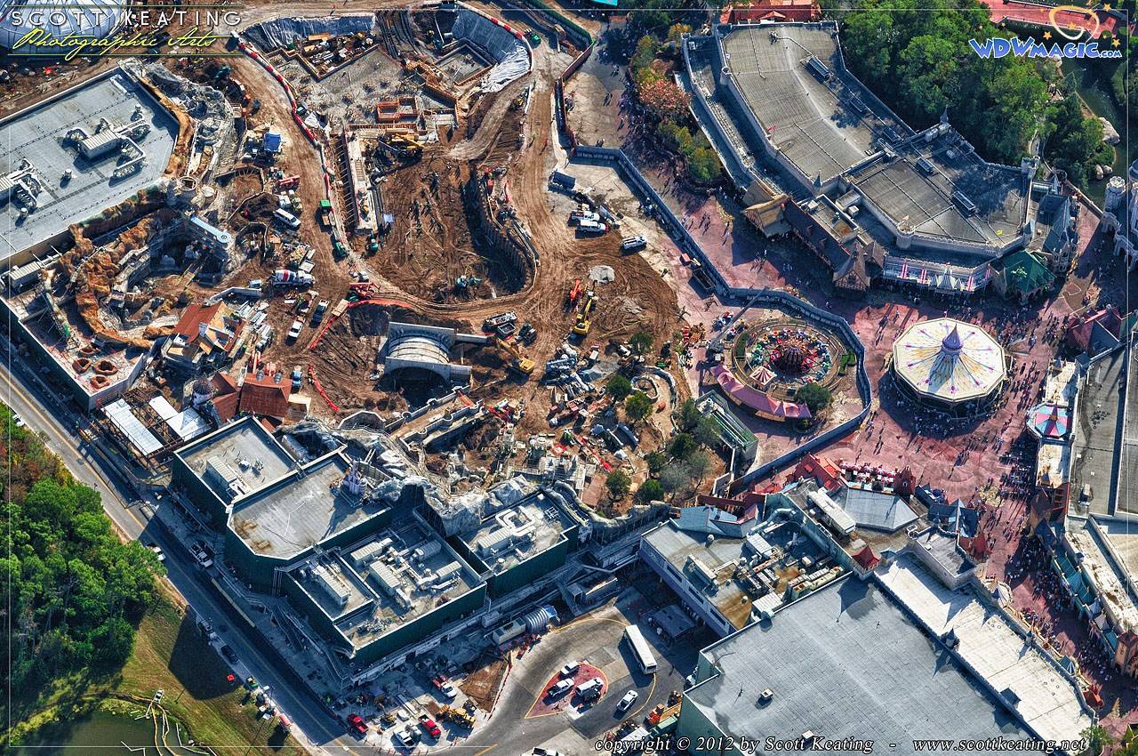 PHOTOS - Fantasyland construction aerial photos