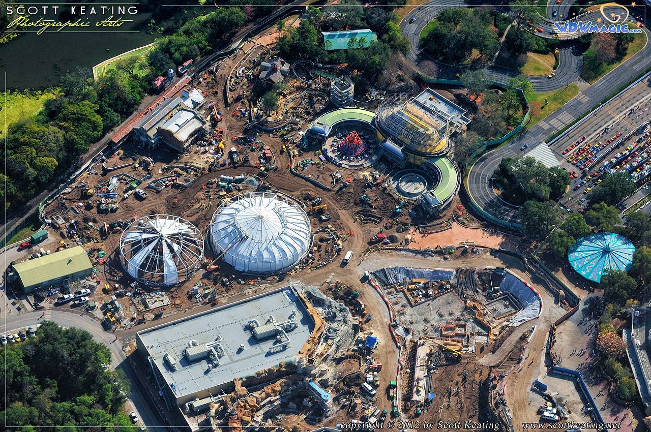 PHOTOS - Fantasyland construction aerial photos