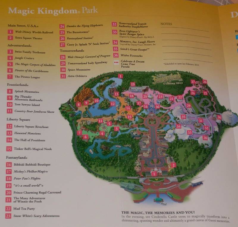 PHOTO - New Magic Kingdom map shows Storybook Circus