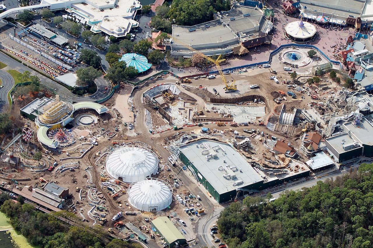 PHOTOS - Latest aerial views of the Fantasyland construction site