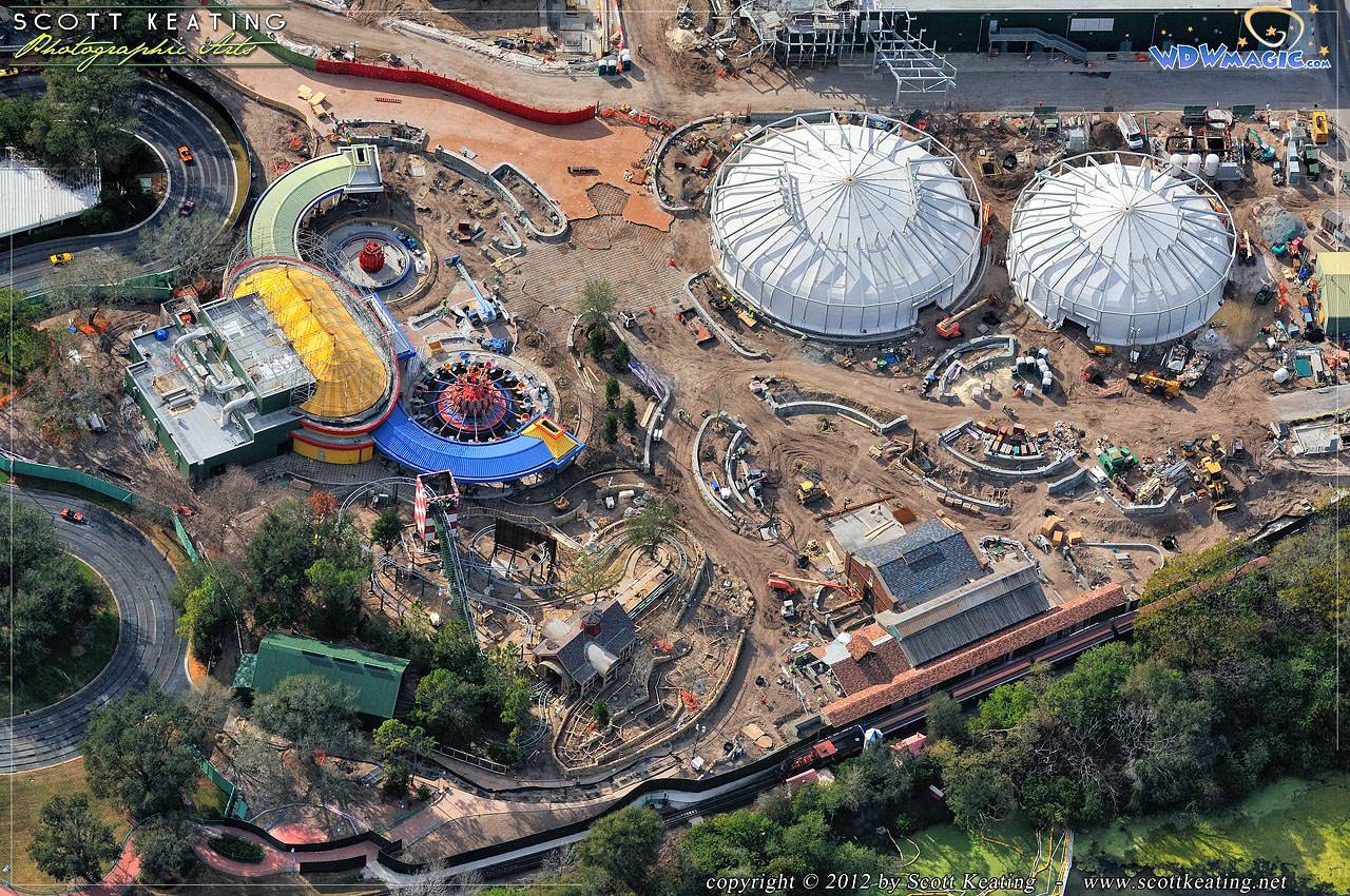 PHOTOS - Latest Fantasyland construction site aerial imagery