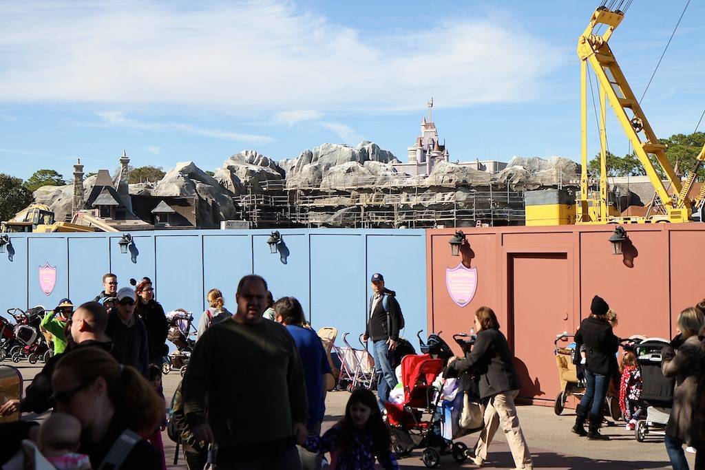 PHOTOS - Dumbo gets color, Prince Eric's Castle gets more turrets - see our latest Fantasyland construction update