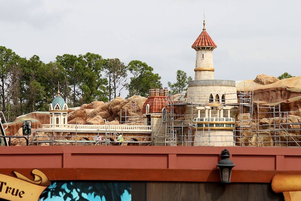 PHOTOS - Latest Fantasyland update - Storybook Circus gets trees and walkway lights and big tops get skinned