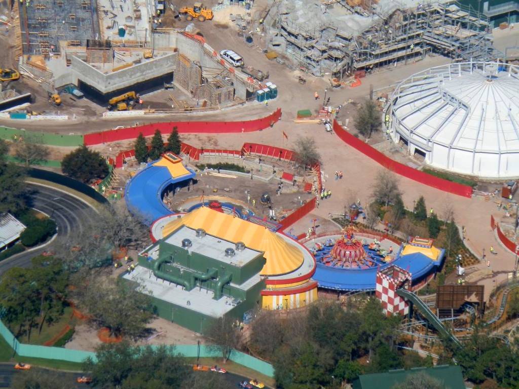 PHOTOS - New Storybook Circus inner construction walls indicate what will be open to guests later this month