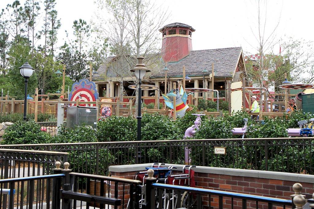 Walls down and a view into Storybook Circus