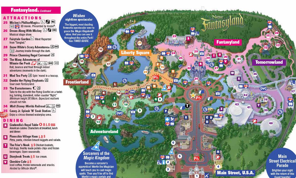 New Magic Kingdom map including Storybook Circus