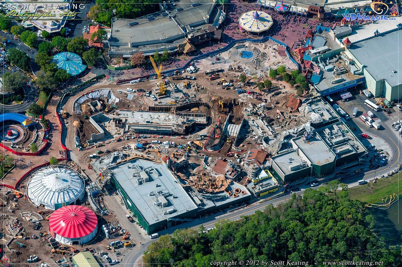 PHOTOS - Aerial views of the Fantasyland construction site